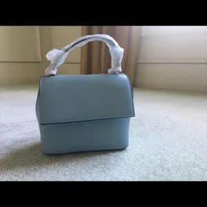 Sole Society Chino Mini Crossbody Bag in Baby Blue